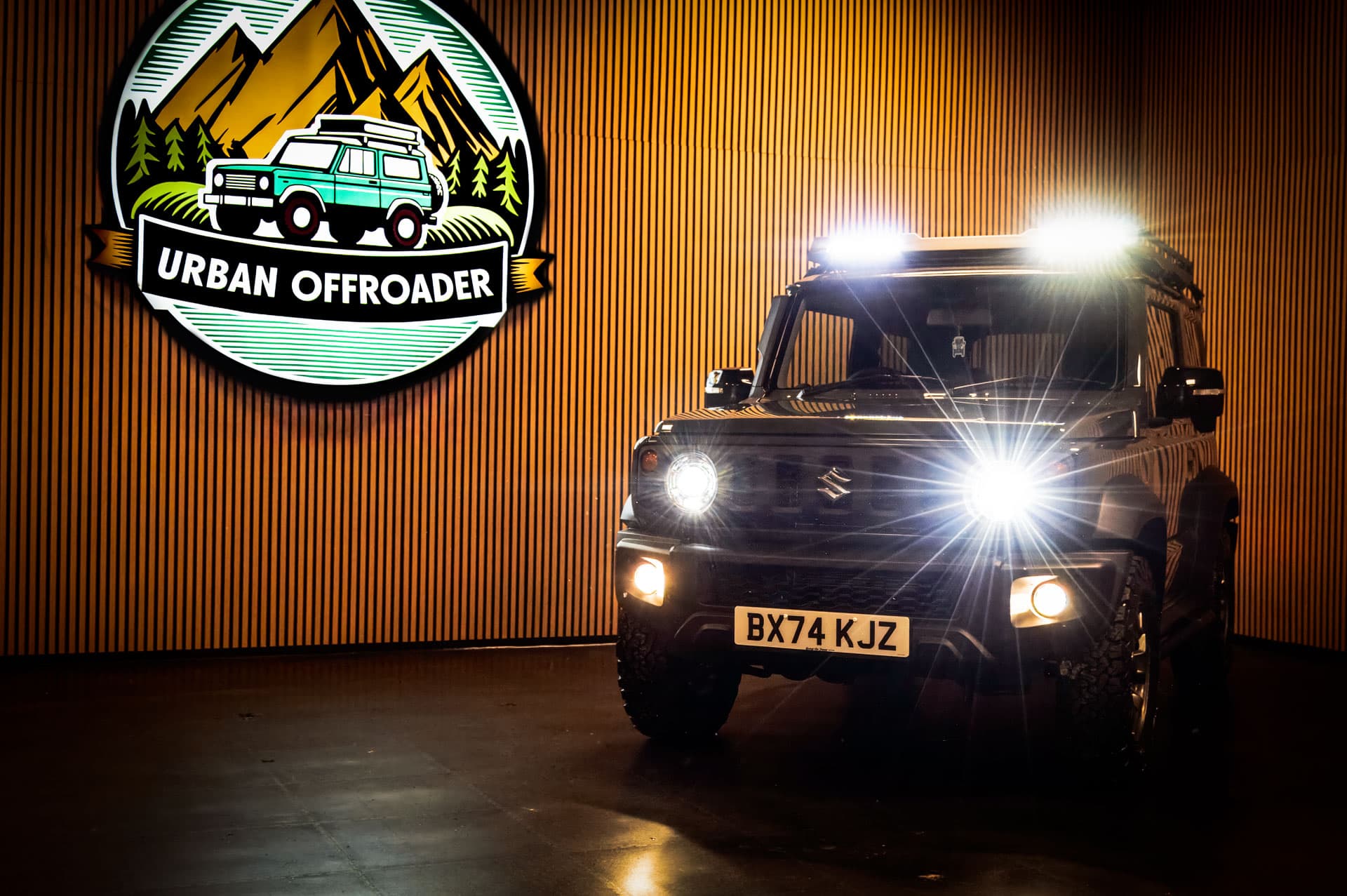 Suzuki Jimny outfitted for off-roading